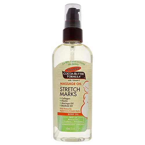 Palmer's Cocoa Butter Soothing Oil & Massage Oil for Dry Skin, Pregnancy Skincare, Vitamin E, 5.1 & 3.4 Ounces