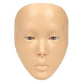 Makeup Practice Full Face Silicone Mannequin Head with Brushes & Accessories - Yellow Variation