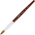 PANA Pure Kolinsky Nail Brush Size 10 with Mahogany Handle - Acrylic, Manicure & Pedicure Tool