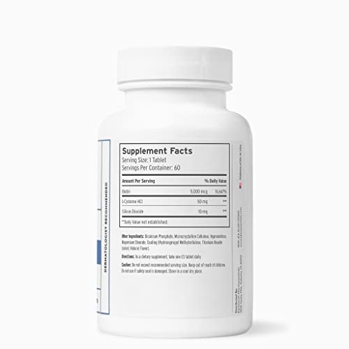 Hair Growth Vitamins for Women - Biotin 5000mcg Extended Release - Pack of 2 (60 Count)