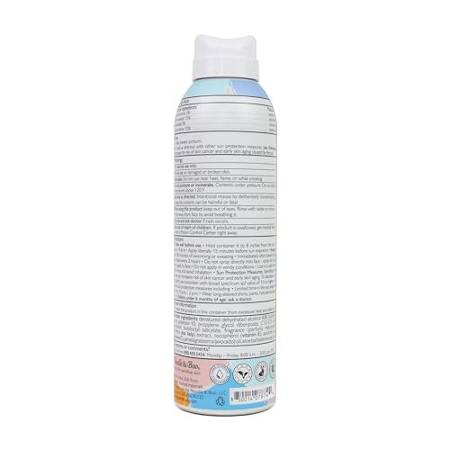 Noodle & Boo VitaSea Happy Day Adult & Kids Sunscreen Super Spray SPF 30 / SPF 50 for Face and Body, Broad Spectrum UVA & UVB Protection, Water Resistant Formula with Sea Kelp, Vitamin E & C, 6 Fl Oz.