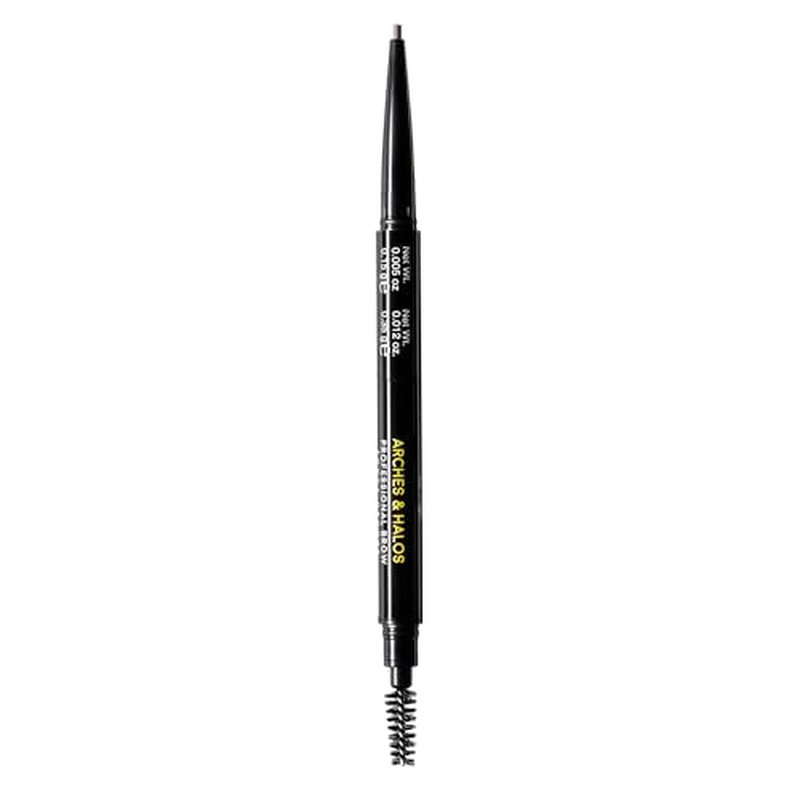 Arches and Halos 2 in 1 Defining Eyebrow Pencil and Powder - Brow Powder with Spoolie Brush - Shape and Fill for Natural Look - Neutral Brown - 017 oz