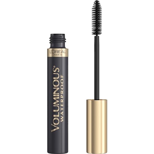 L'Oreal Paris Voluminous Original Volume Building Waterproof Mascara Bundle, Black and Black Brown, 0.28 fl. oz. and 1 Count