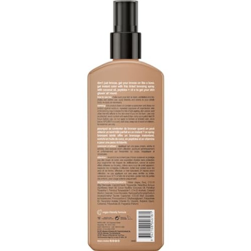 b.tan Sun Tanning Lotion Spray | Bronzed Like a Boss - Brown Outdoor Bronzing Accelerator, Best Tan Intensifier, No SPF, Packed with Coconut Oil, Peptides, & Vitamin E, Austrailian Brand, 8.45 Fl Oz