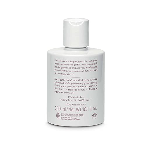 L’Erbolario Shea Butter Nourishing Body Wash - Paraben & Sulfate Free, Sensitive Skin Care, 10.1 oz