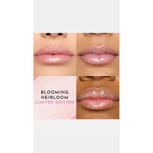 Lawless Women's x LoveShackFancy Forget The Filler Lip Plumping Gloss, Blooming Heirloom, Pink, 0.11 Ounce