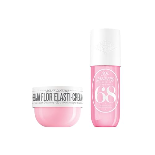 Body Elasti-Cream & Floral Perfume Mist Duo - Collagen Boost & Hydration