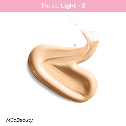 MCoBeauty Flawless Glow Luminous Skin Filter - 3 Light - 4-in-1 Luminous Primer, Foundation Booster & Liquid Highlighter with Squalane - Radiant Glow Complexion Perfector Face Makeup