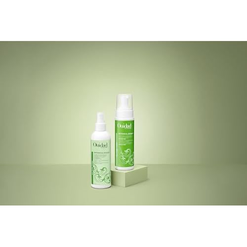 Ouidad Botanical Boost Multi-Use Mousse for Curly Hair, 7 fl oz, Lightweight Hair Styling Foam, Curl Enhancer Restores, Hydrates & Adds Shine, No Silicone, Sulfates & Parabens