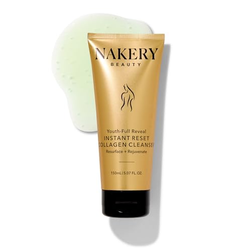 Unscented Collagen Face Cleanser for Women - Hydrating & Exfoliating Moisturizer