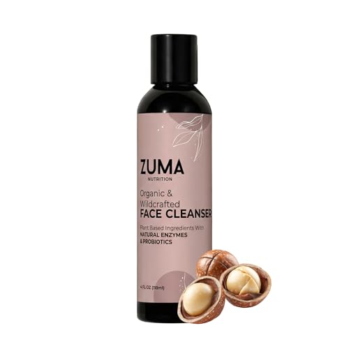 Organic Facial Cleanser with Guava Leaf and Pineapple - Gentle Skin Care, 118 mL