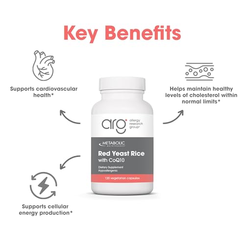 Red Yeast Rice with CoQ10 - Heart Support, 120 Capsules