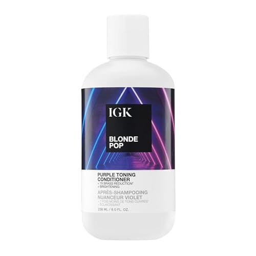 8 Oz Purple Toning Conditioner for Blonde Hair - Neutralizes Brass & Brightens