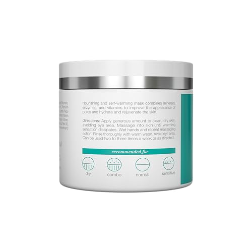 Solvaderm Pore Refining Pumpkin Mask - Self-Warming - Hydrates Cleanses & Exfoliates for Radiant Skin - Absorbs Dirt, Excess Oils, and Reduces Pore Size - Pumpkin, Vitamin E & Ceramide NP - 6 oz