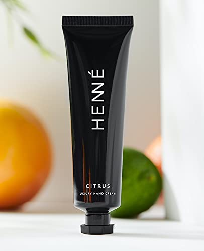 Henné Organics Luxury Hand Cream - Natural Moisturizer with Citrus, Organic & Cruelty-Free