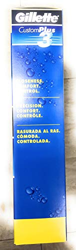 Gillette Custom Plus3 Disposable Razors 36 Count for Smooth Shaving