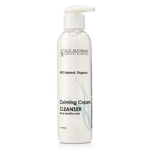 RD Alchemy - 100% Natural & Organic Calming Cream Cleanser. Sulfate Free Face Wash for Dry, Sensitive Skin - Soothing while Cleansing & Moisturizing.