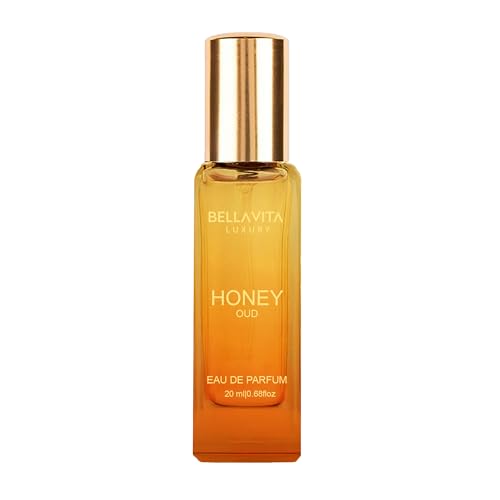 BellaVita Honey Oud Unisex Perfume 100ml & 20ml Long-Lasting Arabian Fragrance