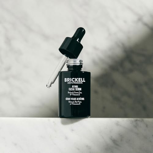 Brickell Retinol Face Serum for Men – Anti-Aging, Hydrating, Fragrance Free 1 oz