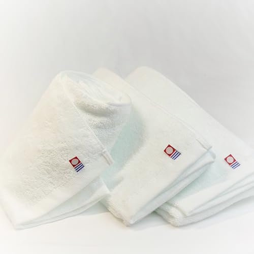 Imabari Japanese Cotton Washcloths Set - Soft, Absorbent, 13x30 Inches - Variation of 3