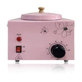 Pink Single Pot Wax Warmer for Hair Removal - Adjustable Temperature SPA Equipment