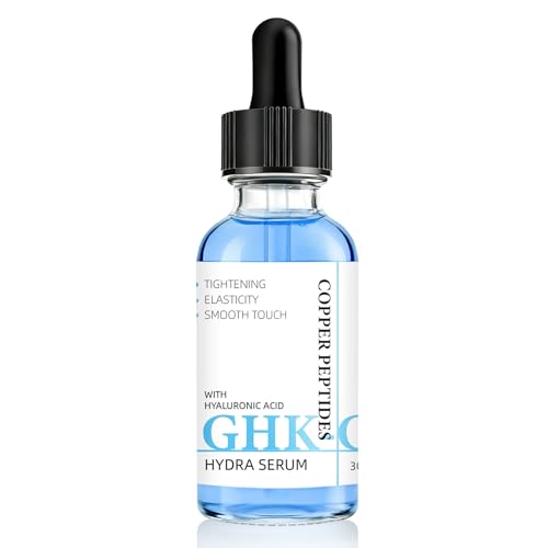 GHK-Cu Copper Peptide Facial Serum ? Moisture-Balancing Formula with Hyaluronic Acid ? Lightweight Daily Hydration, 1 fl oz