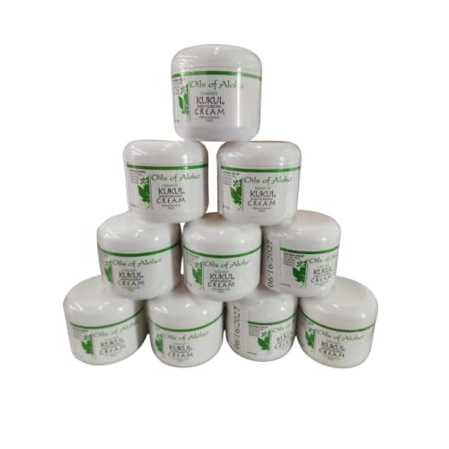 Oils of Aloha Kukui Moisturizing Cream 4 oz - Fragrance Free, Hypoallergenic, for Dry Skin & Eczema - Pack of 1