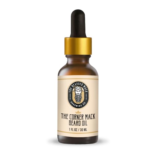 The Bearded Mack ? The Corner Mack Signature Beard Oil | Citrus Cologne Scent ? Bergamot, Mandarin, Bamboo & Aquatic Notes | Hydrates, Softens & Eliminates Beard Itch | 1oz