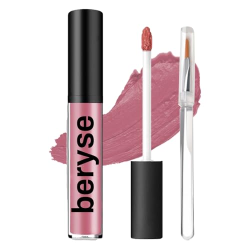 Beryse Lip Stain Oil, Lassi Staining Lip Oil, 12 Colors Cream Texture Lipstick Long-Lasting Waterproof & Moisturizing, Liquid Lip Gloss Set for Women (#5)