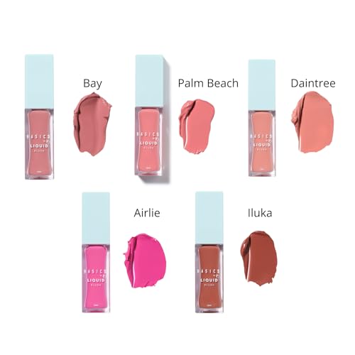 Basics by B Liquid Blush - Dusty Pink (Bay) 10ml, Long-Lasting & Dewy Finish