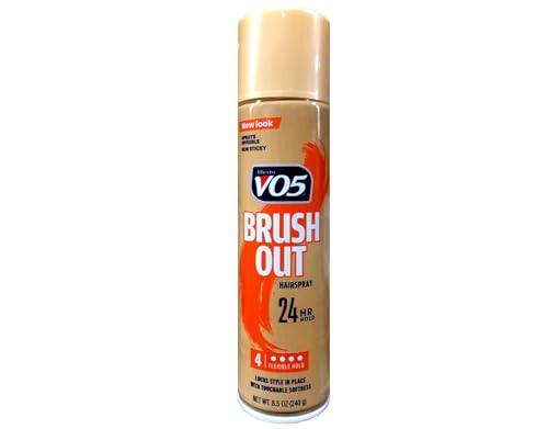 Un scented Brush Out Hair Spray - Clear, Humidity & Frizz Control - 8.5 oz - Pack of 6 - Variations: Unscented
