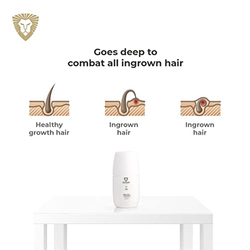Leovard- Men & Women Razor Bump and Ingrown Hairs Serum - After Your Shave Solution Roll-On for Ingrown Hairs, Razor Bumps, Irritation, Blemishes and Discoloration