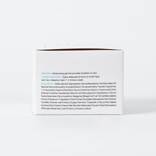 OxygenCeuticals HA Gel ? Intensive Hydrating Gel Cream with Hyaluronic Acid, Adenosine & Centella Extract, Moisture Balance & Skin Elasticity Support. 1.69 (50ml)