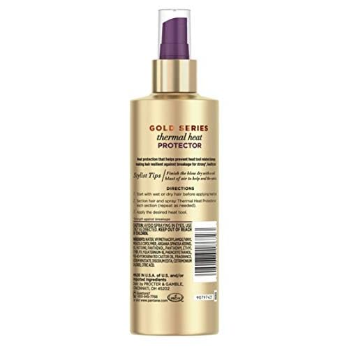 Pantene Gold Series Thermal Heat Protector 6.4 Ounce Pump (Pack of 2)