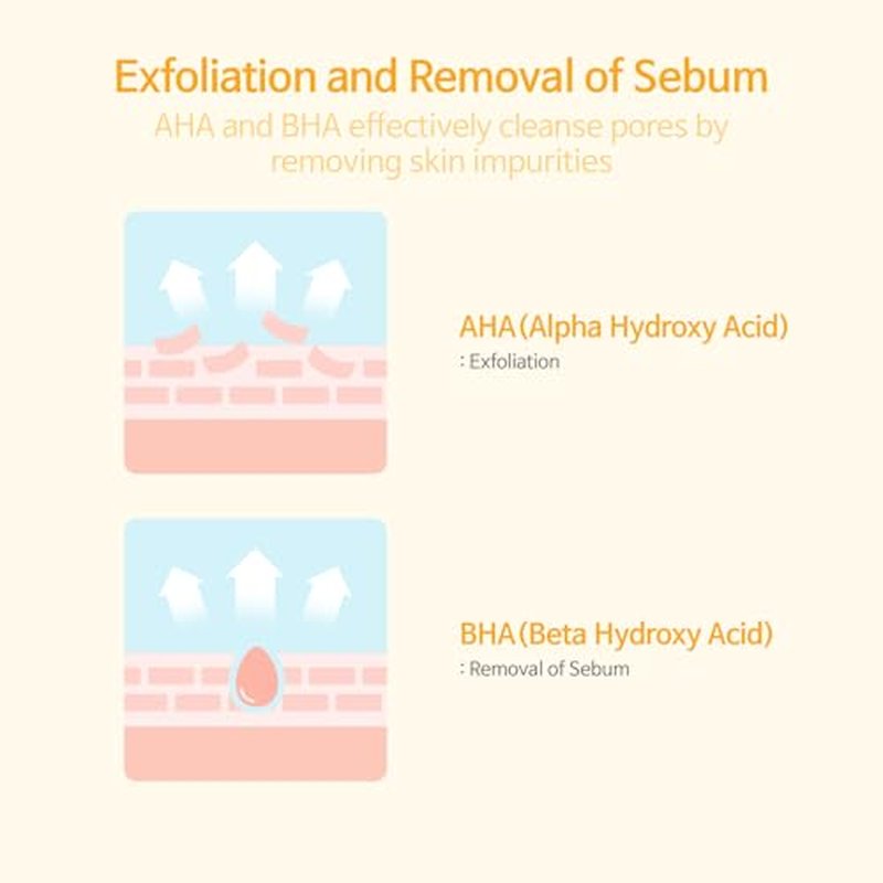 ACCOJE Brightening Glow V Peeling Toner Pads with Glutathione & AHA+BHA, Dual-Textured Exfoliating, Clearer & More Radiant Complexion, Korean Skin Care (70 Pads)