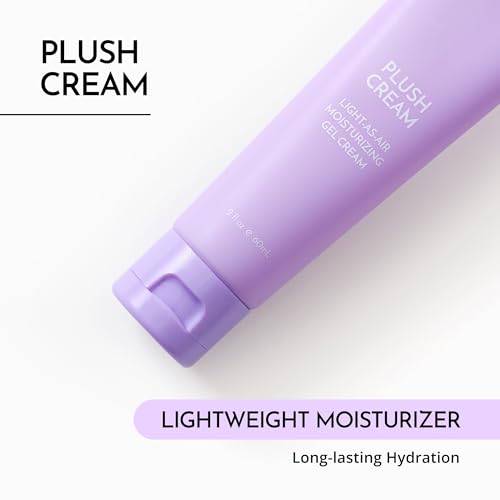 Maelove Plush Cream Light Moisturizer with Squalane & Hyaluronic Acid - Hydrating for Sensitive Skin, Made in USA