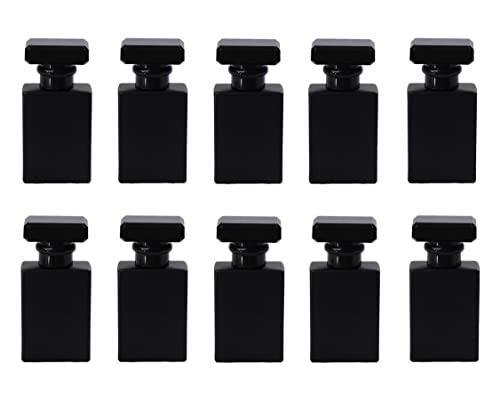 CTKcom Black 30ML Refillable Glass Perfume Spray Bottles 10-Pack