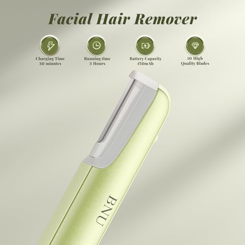 Dermaplane Razor for Women Face & Body Hair Removal - Green Variation