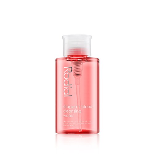Rodial Dragon¡¯s Blood Micellar Cleansing Water, Ultra-Hydrating No-Rinse Cleanser for Face & Eyes, with Hyaluronic Acid, Niacinamide & Rose Water, 3.38 fl oz