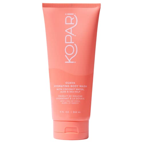 Guava Hydrating Body Wash - 9oz Foaming Coconut & Aloe Moisturizing Shower Gel - Vegan & Sensitive Skin Safe