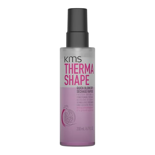 KMS ThermaShape Quick Blow Dry Spray - 6.7 Fl Oz, Faster Drying & Heat Protect