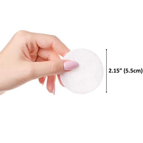 Cliganic Premium Cotton Rounds for Face (Bulk 1200 Count) Makeup Remover Pads, Hypoallergenic, Lint-Free | 100% Pure Cotton