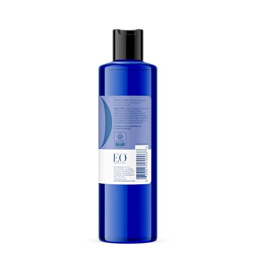 EO Body Oil 8oz Pack of 2 - French Lavender Moisturizing Massage Oil for Men & Women - Certified Organic, Essential Oil Blend, Calming Scent