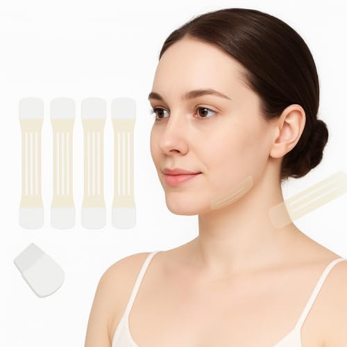 40Pcs Instant Neck Tapes for Lifting Sagging Skin, Invisible Neck Lifting Tape Ultra Thin