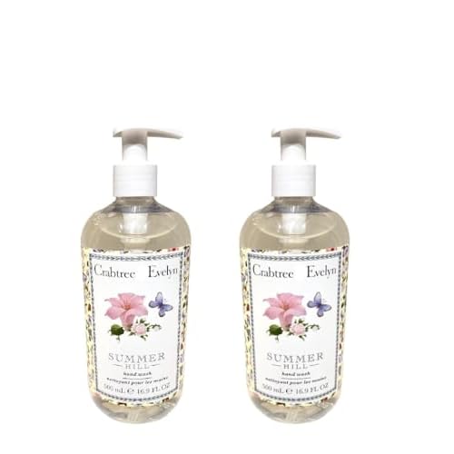 Crabtree & Evelyn Summer Hill Hand Wash 16.9 fl oz (Pack Of 2) (2)