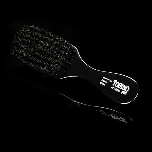 Torino Pro Wave Brush #8769-7 Row Soft bristles -100% Pure Boar Bristles - Great Workhorse for laying down your 360 Waves