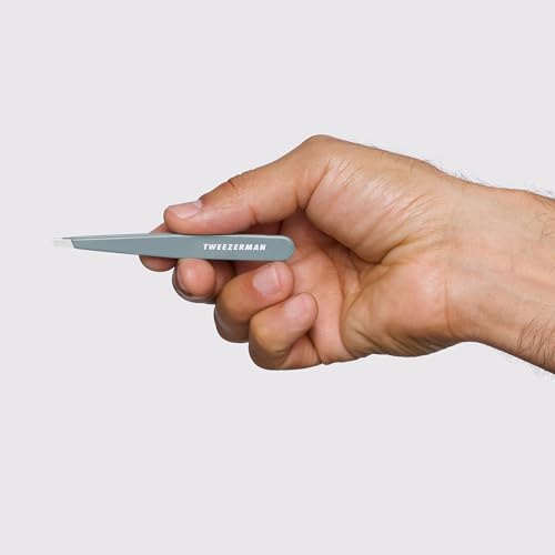 Tweezerman Slant Tweezer – Eyebrow Tweezers Mist Blue