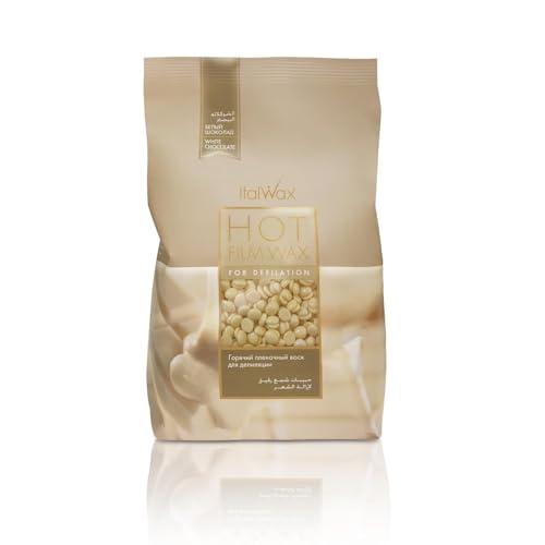 Italwax White Chocolate Hard Wax Beads 35.27 oz Long Setting Stripless Wax with Vanilla Fragrance for Large Areas