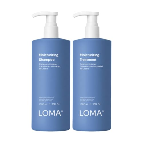 Loma Moisturizing Shampoo & Treatment Duo 33.8 Fl Oz - Nourishing Hair Care for Dry Scalp
