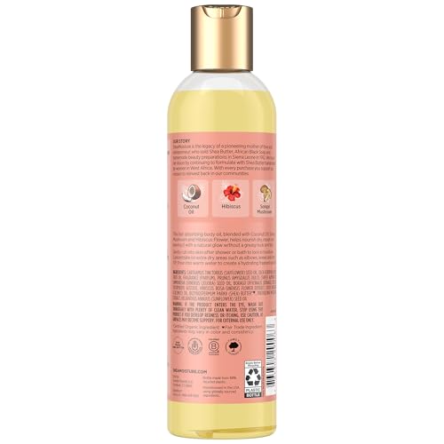 SheaMoisture Coconut & Hibiscus Body Oil 8 Fl Oz 2-Pack - Illuminating Moisturizer